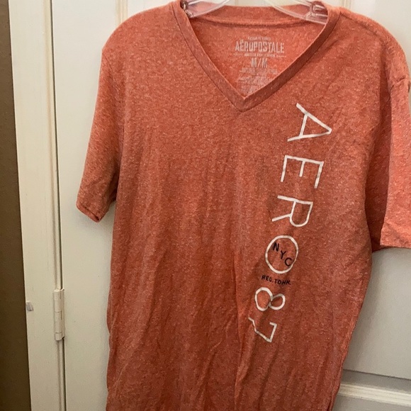 FINAL MARKDOWN AEROPOSTALE slub cotton v neck tee medium - Picture 1 of 3